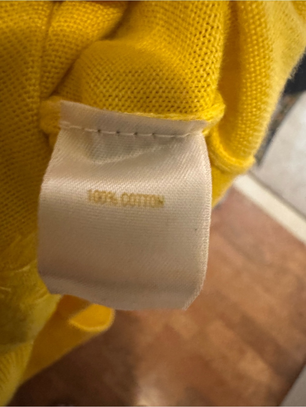 Yellow Embellished 3/4 Sleeve Crewneck Cardigan Sweater Kate Spade XS - Picture 4 of 5